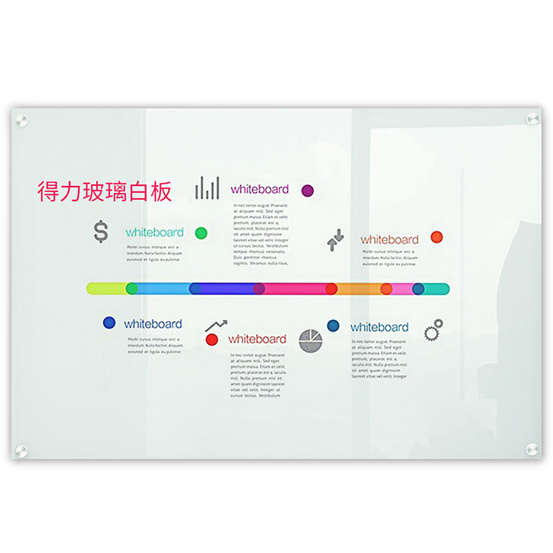 得力8736玻璃白板(白色)(计价单位：块）