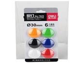 得力7825磁钉φ30mm(混)(6个/卡)(计价单位：24卡）