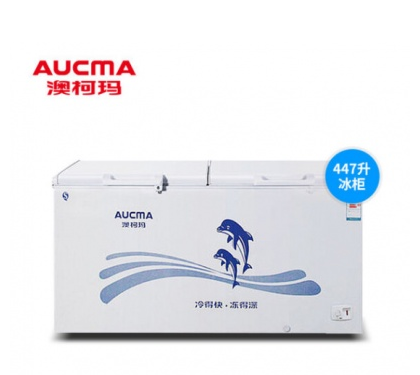 澳柯玛（AUCMA）BC/BD-447SH 447升 冰柜家用商用 冷藏冷冻大容量卧