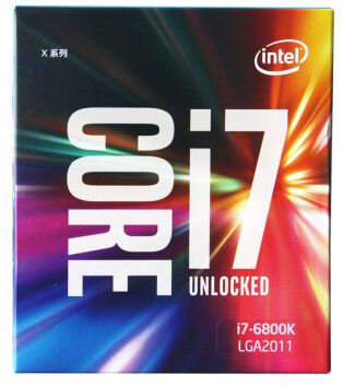 英特尔（intel）酷睿双核i7-6800K 盒装CPU处理器