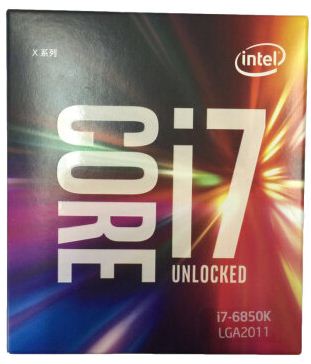 英特尔（Intel）酷睿六核i7-6850K 盒装CPU处理器