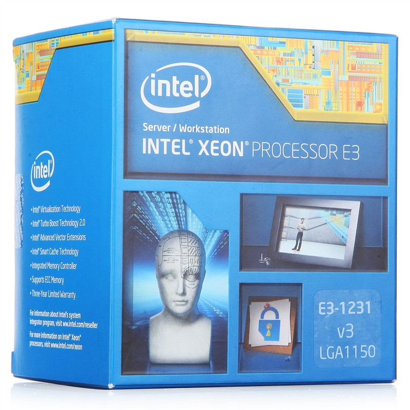 英特尔（Intel）至强四核E3-1231V3 盒装CPU