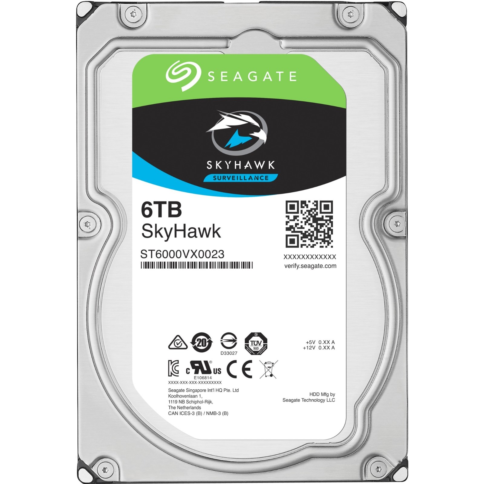 希捷(SEAGATE)酷鹰系列 6TB SATA3 监控级硬盘(ST6000VX0023)