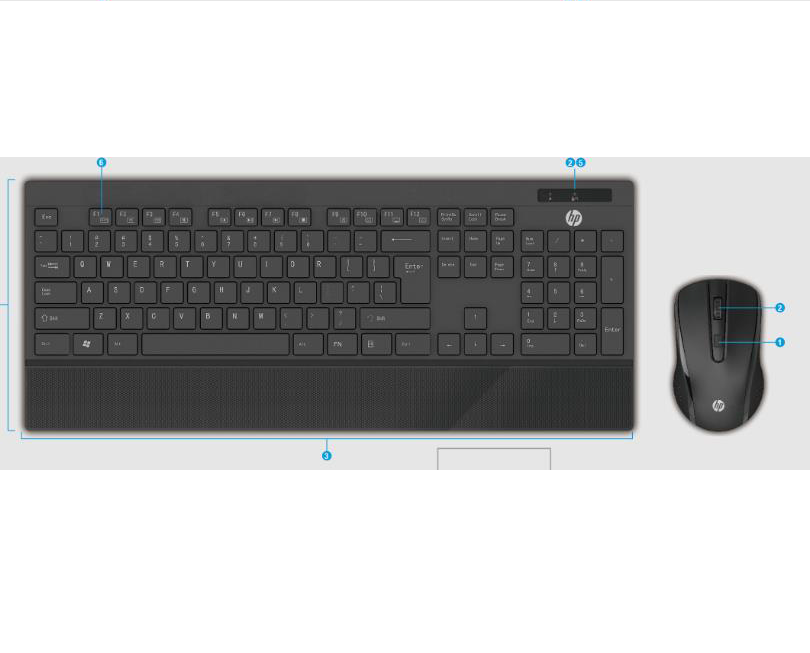 HP 惠普Z4M36PA无线键鼠套装