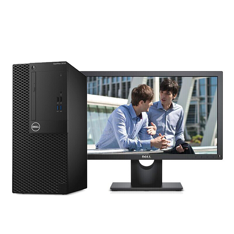 戴尔3050MT商用办公台式机 i5-7500/4G/1T/22寸显示器