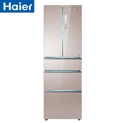 Haier/海尔 多门冰箱风冷无霜 干湿分储彩晶面板 全温区变温净味变频一级能效BCD-350WDCM