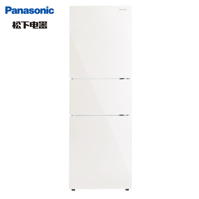 松下(Panasonic)NR-C240GM-XW237升三门家用三开门电冰箱节能静音玻璃面板冷藏冷冻静音节能松下智能高性能压缩机速冷速冻功能-3℃保鲜技术无需解冻自由变温室电脑温控