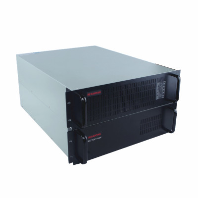 山特 UPS不间断电源 C6KR+B7201 机架式 6KVA/4800W 稳压延时C6KR 标机加电池箱（20pcs 电池）高度6U