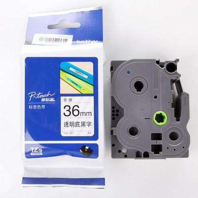 兄弟（brother） TZe-161 兄弟TZ-161 36mm透明底黑字标签色带(适用9700/9800/3600）