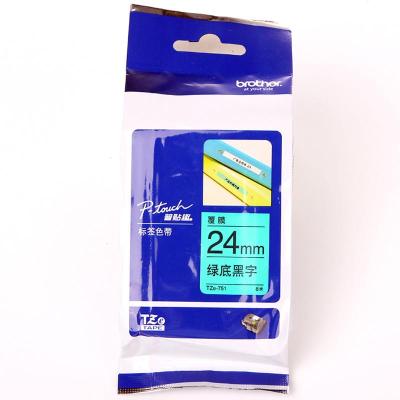 兄弟（brother） TZe-751 兄弟TZ-751 24mm绿底黑字 覆膜 标签色带