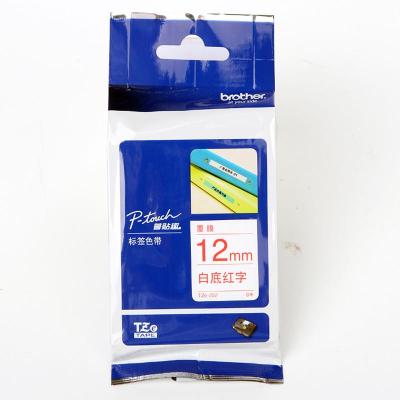 兄弟（brother） TZe-232 兄弟TZ-232 12mm白底红字 覆膜 标签色带(适用所有兄弟PT系列）