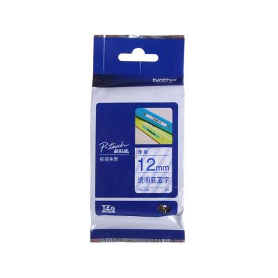 兄弟（brother） TZe-133 兄弟TZ-133 12mm透明底蓝字 覆膜 标签色带(适用所有兄弟PT系列）