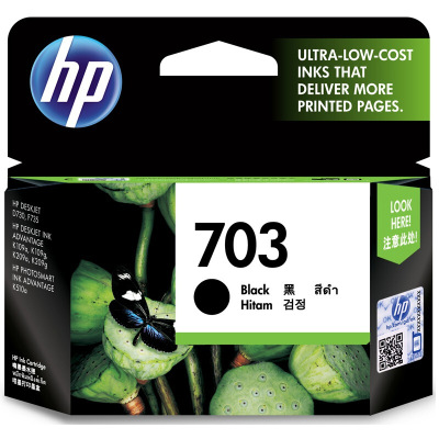 惠普（HP）CD887AA 703 黑色墨盒(适用Deskjet D730/F735 K109 209a/g K510) 【703/黑色】