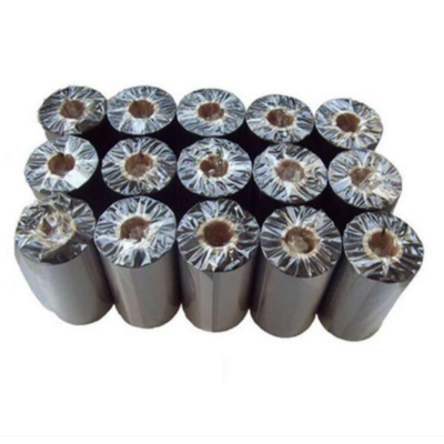 斑马（ZEBRA）全树脂碳带 110mm*300M 亚银纸 PET标签碳带 斑马或同类型条码机专用碳带 黑色 黑色