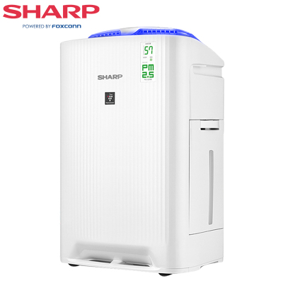 夏普（SHARP）智能空气净化器家用KC-WG605-W高效除甲醛除霾加湿除异味智能远程遥控，多种净化模式，除甲醛 