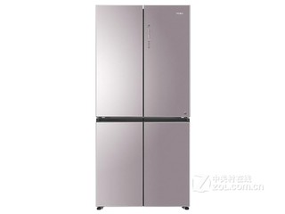 海尔（Haier）冰箱471升 风冷无霜 变频冰箱十字对开门 T型门 钢化玻璃 彩晶面板纤薄机身 BCD-471WDCD