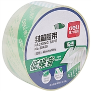 得力 30429 水晶超透低噪音胶带封箱胶带 1卷/48 (单位:卷) 透明  高透明 低噪音