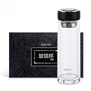 得力8978玻璃杯 水杯(黑)