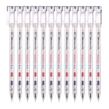 晨光 (M G)文具Flag系列黑色0.5mm全针管陶瓷球珠中性笔签字笔水笔 12支/盒AGPA1702