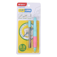 晨光优握自动铅笔小学生写不断0.9mm自动笔练字笔儿童矫正握姿活动铅笔 HAMP0824学生自动铅笔 0.9mm 1卡 （HAMP0824）