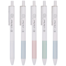 晨光 文具优品H2604清新中性笔0.5mm小王子系列考试按动黑水笔签字笔 学生水笔签字笔5支装 黑色 5支（SGPH2604）