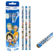 晨光（M G）航海王黑金系列海贼王中性笔签字笔水笔0.5mm10只装黑色 按动速干型QGPH6102
