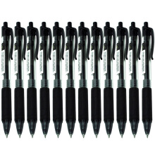 晨光 （M G） H1801 金品子弹头按动中性笔/签字笔/水性笔 0.5mm 12支装 黑色