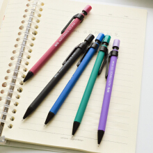 晨光文具 M-100橡胶杆活动铅笔中小学生自动铅笔0.5mm学生铅笔六角笔杆 颜色随机