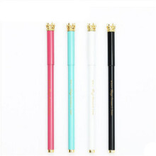 晨光文具  珍品中性笔AGPA6801皇冠头 全金属可爱水笔 黑油0.5笔杆颜色随机 男孩 颜色随机