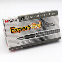 晨光文具办公学生用品0.5MM中性笔水笔签字笔GP1361 /17204黑色 12支/盒 GP-1361 黑色0.7 12支