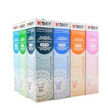 晨光笔芯 AGR640N5 彩色笔芯 0.35mm 全针管替芯 20支装 多色可选 纯蓝色
