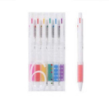 晨光 彩色中性笔 H5103  0.5 全针管 护套按动笔 手账创意水笔 6色套装【按动款】H5103