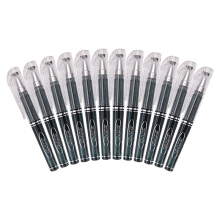 晨光(M G) 迷你0.5mm 黑/蓝/红色头中性笔 签字笔 替换笔芯 水笔 GP0097 GP0097黑0.5 12支装