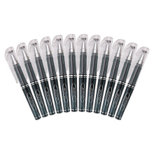 晨光  迷你中性笔便携式短杆签字笔水性笔替芯0.5mm 12只黑色 GP0097 1盒