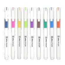 晨光（M G） B4303 0.5优品彩色中性笔水笔学生用签字笔水果色磨砂办公用品学生文具 10支装 天蓝色
