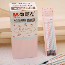 晨光（M G） AGR640N8素纹时光中性笔芯文具 6支装全针管笔芯 替芯0.35mm 10包（6支/袋）