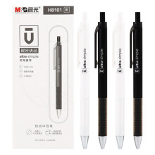 晨光（M G）优品系列0.38mm按动子弹头中性笔签字笔水笔 AGPH8101 10支