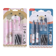 晨光（M G） AGPB3301 优品原木中性笔签字笔水笔0.5mm12支装 黑色