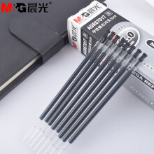 晨光（M G）  文具大容量黑色替芯1.0mm头中性签字水性笔芯 黑色(1盒20支) 1.00mm