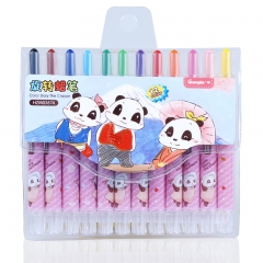 广博GuangBo  HZM03874  水彩笔  12色炫彩蜡笔/袋