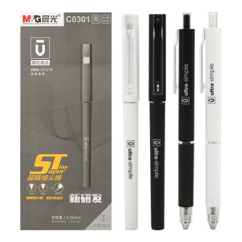 晨光中性笔优品针爽AGPC0301红0.38（10支）