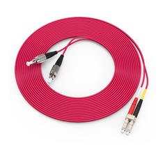 胜为（shengwei）电信级铠装光纤跳线 LC-FC多模双芯5米 防鼠咬室内抗拉尾纤缆 FMCK-3050