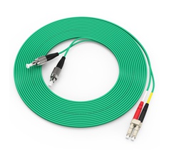 胜为（shengwei）电信级万兆铠装光纤跳线 LC-FC多模双芯5米 OM3室内抗拉尾纤缆 FOCK-3050