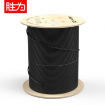 胜为 皮线光纤室外单模双芯自承式100米黑色蝶形光缆 FSM-OPH-02C-9
