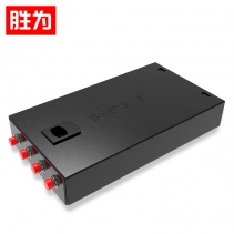 胜为 光纤终端盒 4口 多模满配 尾纤光缆熔接盒 FC接口 黑 FBO-104F-M
