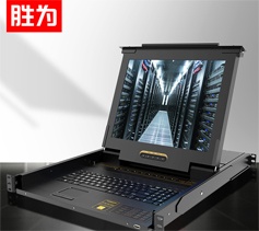 胜为KS-2708LCD KVM切换器8口 带17英寸LCD显示器配VGA接口线 8进1出电脑显示器转换器键盘鼠标共享