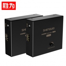 胜为（shengwei） HEC-2120AB HDMI延长器 RJ45单网线连接器 高速传输120米信号放大器电脑接显示器视频转换器